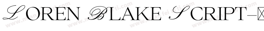 Loren Blake Script字体转换